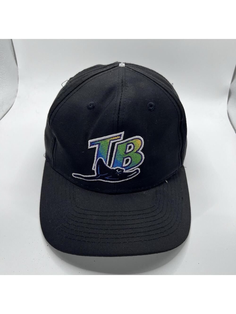Vintage Tampa Bay Devil Rays MLB Baseball Mens Adult Logo 7 Snapback Hat Cap
